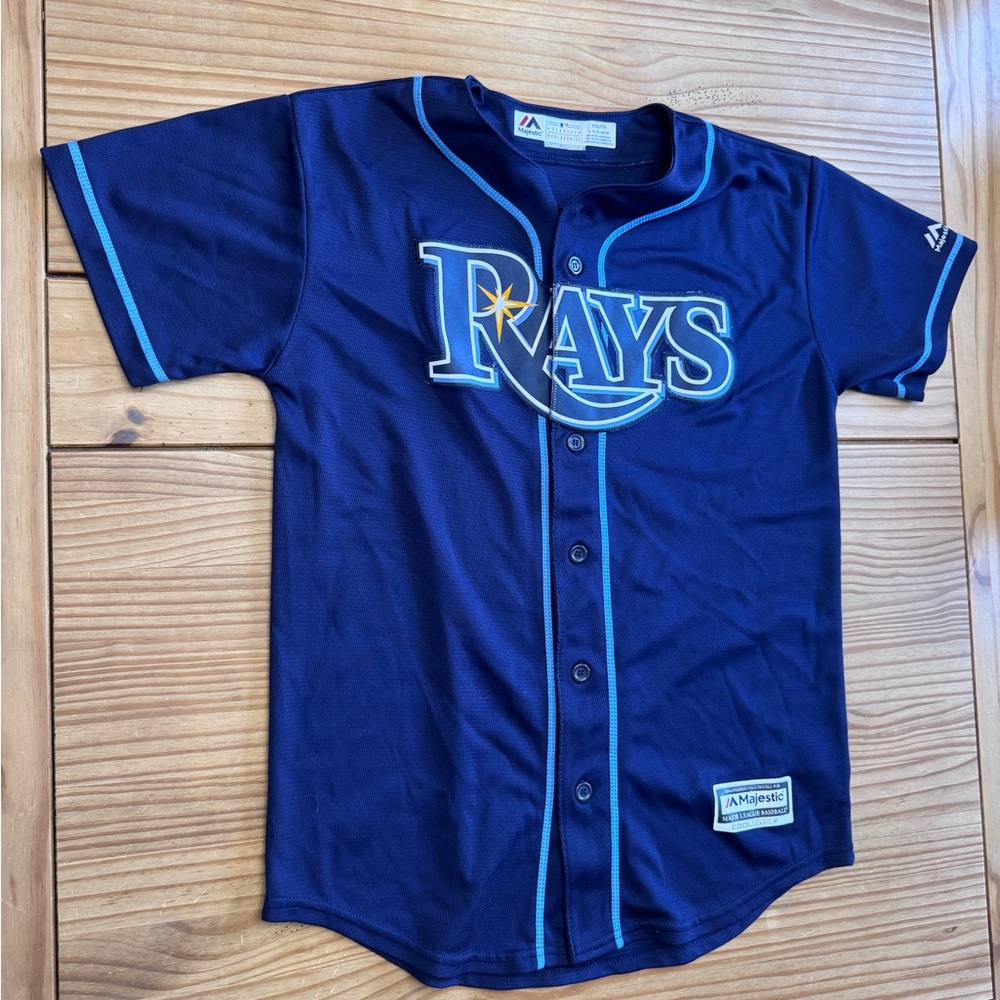 Majestic Kids Navy Rays Jersey
